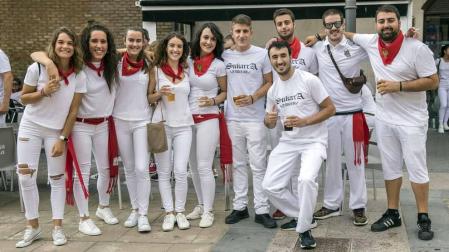 Fotos del cohete de las fiestas de Sesma 2018