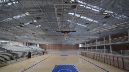 El Ayuntamiento adapta la cancha de Arrosadía para jugar partidos de liga