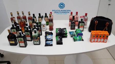 Dos detenidos por hurtar botellas de licor en seis supermercados de Pamplona