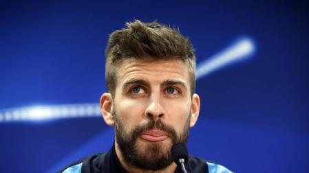 Piqué, en rueda de prensa.