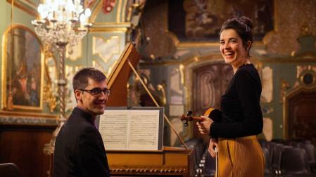 Sonatas para violín barroco y clavecín en la iglesia de San Saturnino