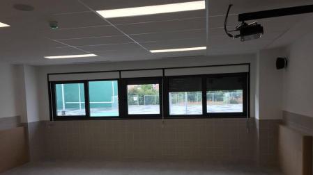 Una de las aulas de nueva creación del colegio.