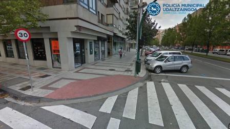40 conductores han huido de un accidente en Pamplona en 2018