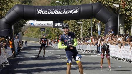 Galería de imágenes de la P2P, la maratón de patinaje entre Puente la Reina y Pamplona