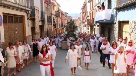 Fitero homenajea a su patrona, la Virgen de la Barda, con misa y procesión durante sus fiestas