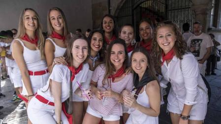 Sangüesa comenzó este martes, 11 de septiembre, con el lanzamiento del cohete, sus fiestas patronales de 2018.