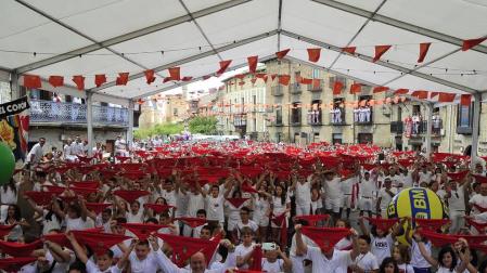 Fotos de las fiestas de Olite el día del cohete, 13 de septiembre de 2018