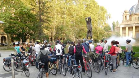 Bici-ruta de Oteiza y biciescuela para comenzar la Semana de la movilidad