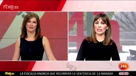 Empleados de RTVE se visten de negro para denunciar el "secuestro" del PP