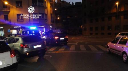 Herida una mujer tras ser atropellada en la calle Leyre de Pamplona