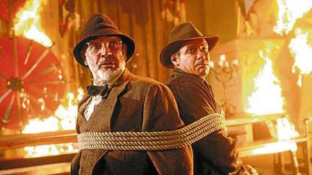 Connery y Ford, en 'Indiana Jones y la última cruzada'.
