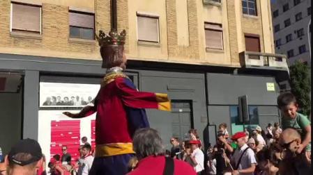 Los gigantes, este sábado en Pamplona, en San Fermín Txikito