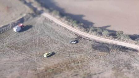 Incendio en Arróniz al chocar dos coches en un rally