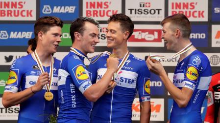 El Quick-Step gana la CRE masculina y Movistar, a buen nivel, termina sexto
