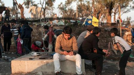 El campo de refugiados de Moria, en Lesbos, "es un infierno"