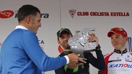 Valverde disfruta de la bici, y se nota