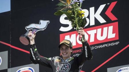 Ana Carrasco, primera mujer campeona del mundo de motociclismo