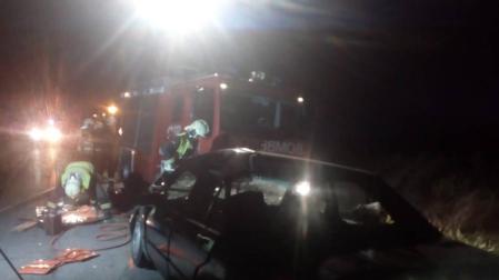 Un herido en la colisión entre dos vehículos entre Corella y Cintruénigo