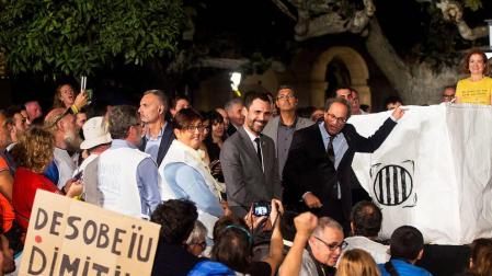 La presión de la calle se vuelve en contra del Gobierno catalán un año después del 1-O