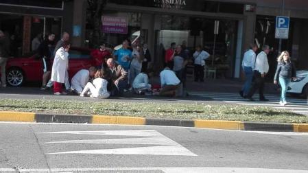 Un atropello corta la calle Iturrama de Pamplona