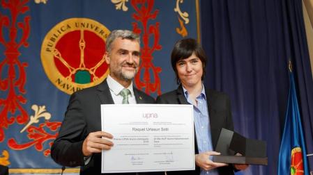 El CEIN y la ingeniera Raquel Urtasun, premiados por la UPNA