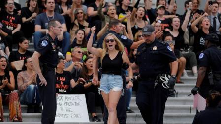 Detenidas 164 personas en las protestas contra Kavanaugh, nuevo juez del Supremo