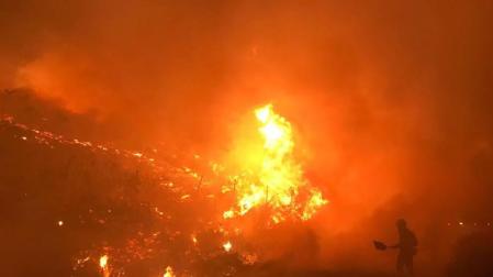 Arden 120 hectáreas en un incendio en la localidad pontevedresa de Mondariz