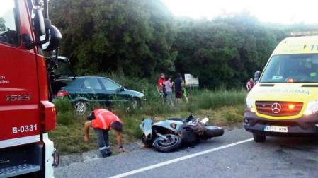 Herido grave un motorista en un accidente en Acedo