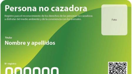 Ecologistas en Acción lanza el carné de persona no cazadora