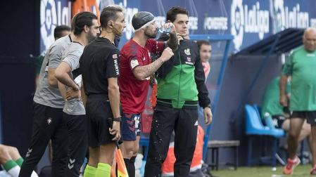 Lillo recibe 15 puntos de sutura tras el partido Osasuna-Córdoba