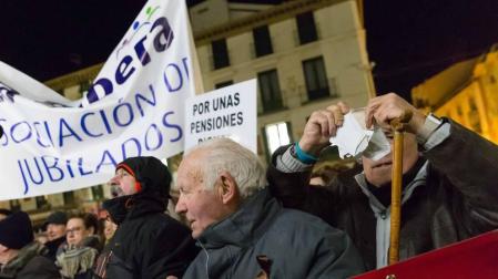 Tudela y Pamplona se han sumado a otras manifestaciones que ha habido en el resto del país para reclamar pensiones dignas.