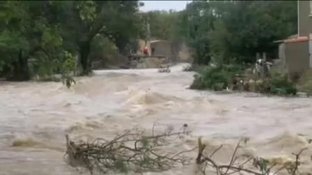 Graves inundaciones en el sur de Francia, cerca de Carcassone