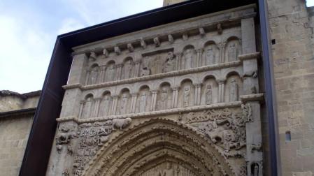 Portada de Santa María de Sangüesa.