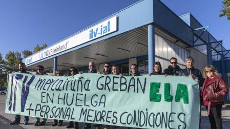 El seguimiento de la huelga en las ITV provoca el cierre en Imarcoain y Arbizu