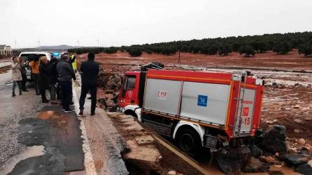 Fotos de las fuertes lluvias que han causado numerosas incidencias durante este domingo en Málaga.