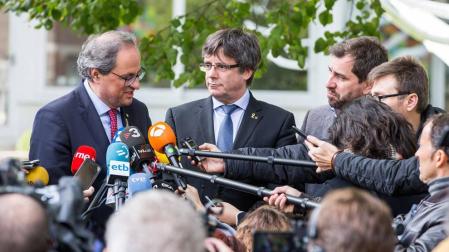 Puigdemont y Torra anuncian la inauguración del Consell de la República el 30 de octubre