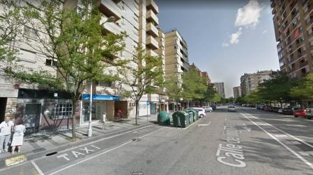Nº 24 de la calle Íñigo Arista, en Pamplona, donde ha tenido lugar el incendio.