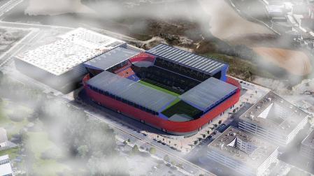 Propuesta del estudio AH Obenasa para la reforma del estadio rojillo