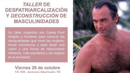 Podemos retira la foto de Bertín Osborne para anunciar un taller contra el machismo