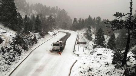 Primera nevada de la temporada en Belagua