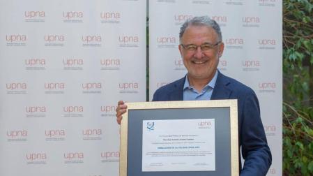 La UPNA distingue a José Antonio Arrieta como embajador de calidad