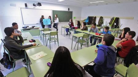 Estudiantes del IES Mendillorri