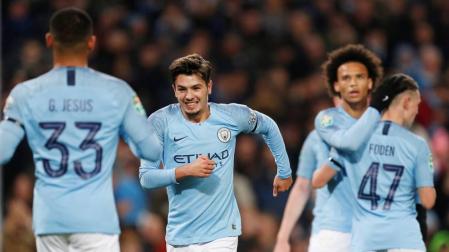 El español Brahim Díaz, de 19 años, protagonista en el Manchester City con dos goles