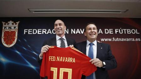 Rubiales, en Pamplona: "No quiero el mal para Tebas ni un expediente. Le deseo lo mejor"