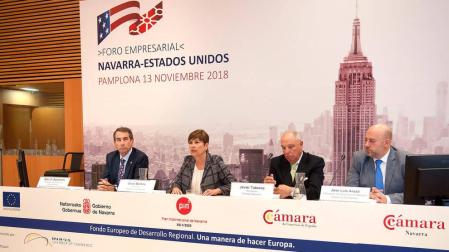Barkos señala la importancia de EE UU para el mercado exterior y más tras el Brexit