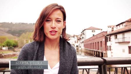 Marta Etura ya está rodando de nuevo en Baztan