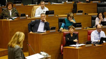 Barkos acusa a Beltrán de utilizar la bandera de Navarra como "un trapo electoral"