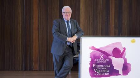 Antonio Andrés Pueyo, en Baluarte, en las 'Jornadas de psicología contra la violencia de género'.