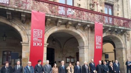 Uxue Barkos en el centenario de Eusko Ikaskuntza