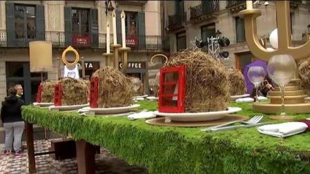 Polémica por el Belén del Ayuntamiento de Barcelona en la plaza de Sant Jaume